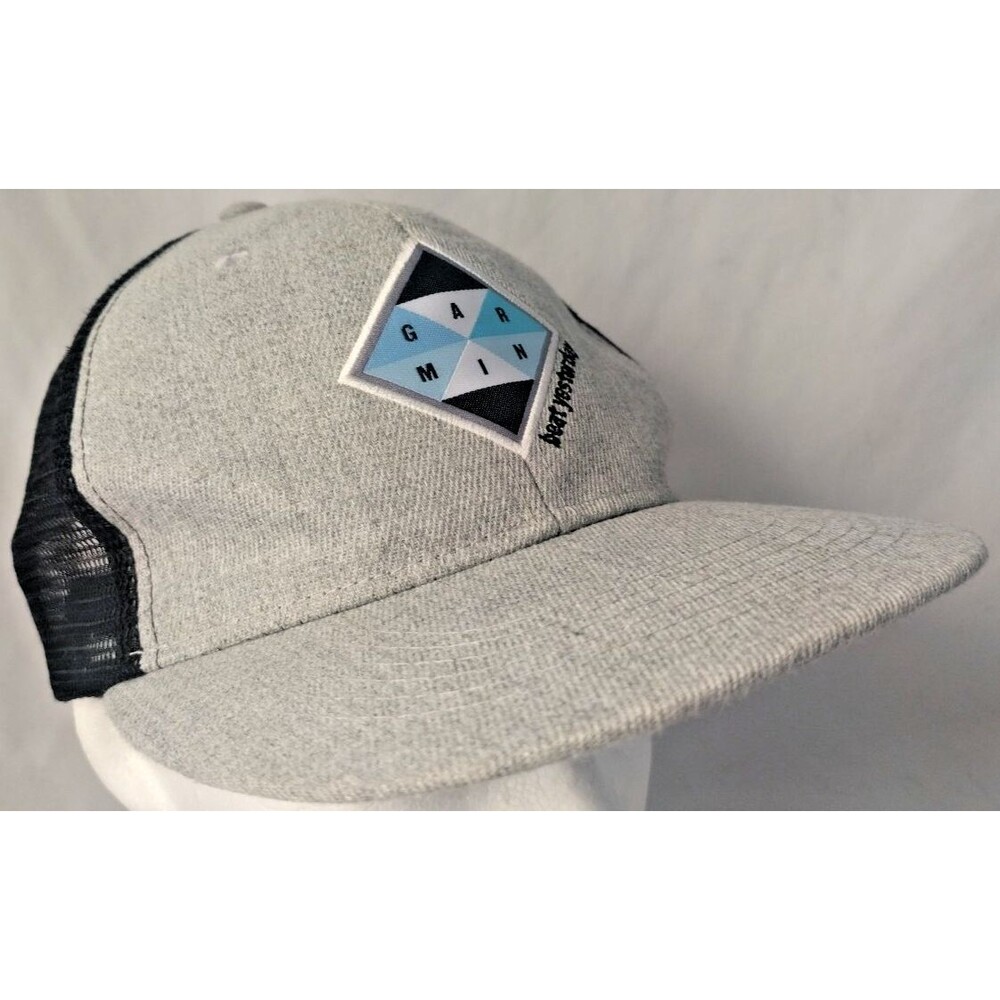 GARMIN "Beat Yesterday" Adjustable Snapback Mesh Back Trucker Hat/Cap-EXCELLENT!